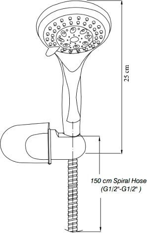 Смеситель для ванны GPD Nino универсальный хром AEB08-3 - 4