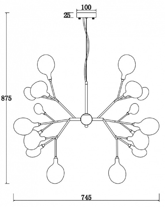 Подвесная люстра Freya Florencia FR5049PL-27W - 2