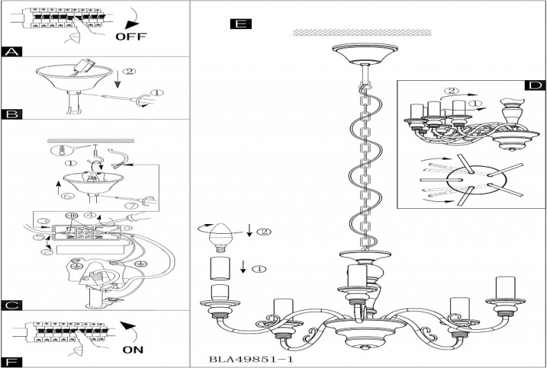 Подвесная люстра Eglo ПРОМО Caposile 49851 - 2