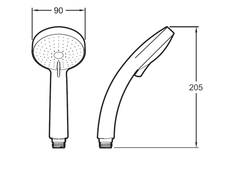 Душевой гарнитур Jacob Delafon Citrus E12907-CP - 2