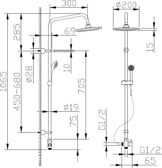 Смеситель Bravat Pure F6105161C-01 для ванны с душем - 5