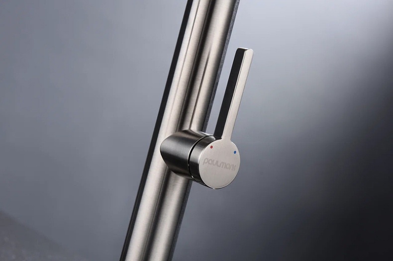 Смеситель для кухни Paulmark Leader сталь Le214101-NI - 10