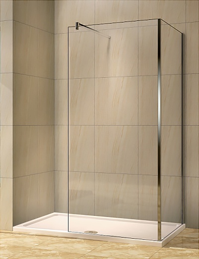 Душевая перегородка Weltwasser WW400 Walk-In 100G-1 100х185 хром  10000002939 - 2