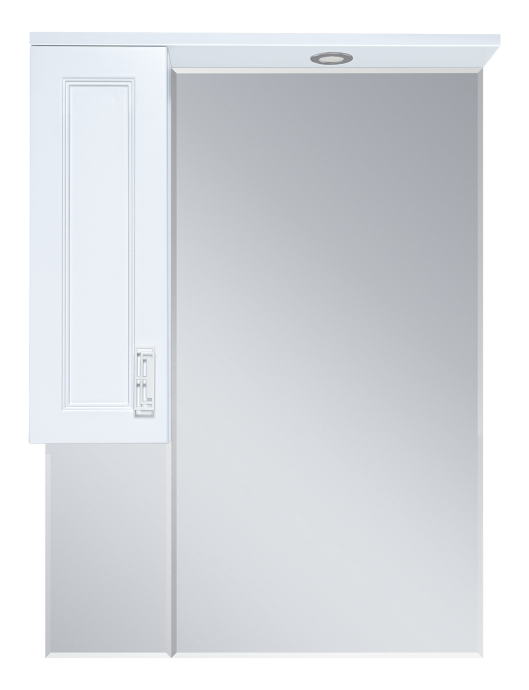 Зеркало-шкаф Misty Дива 65 левое белое с подсветкой П-Див04065-013Л - 0