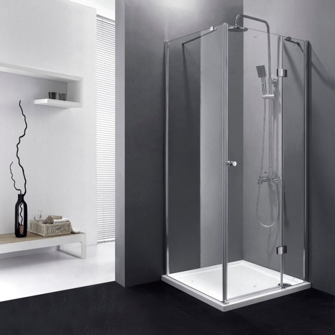Душевой уголок Cezares Verona 100х100 хром стекло прозрачное VERONA-W-A-1-100-C-Cr - 0