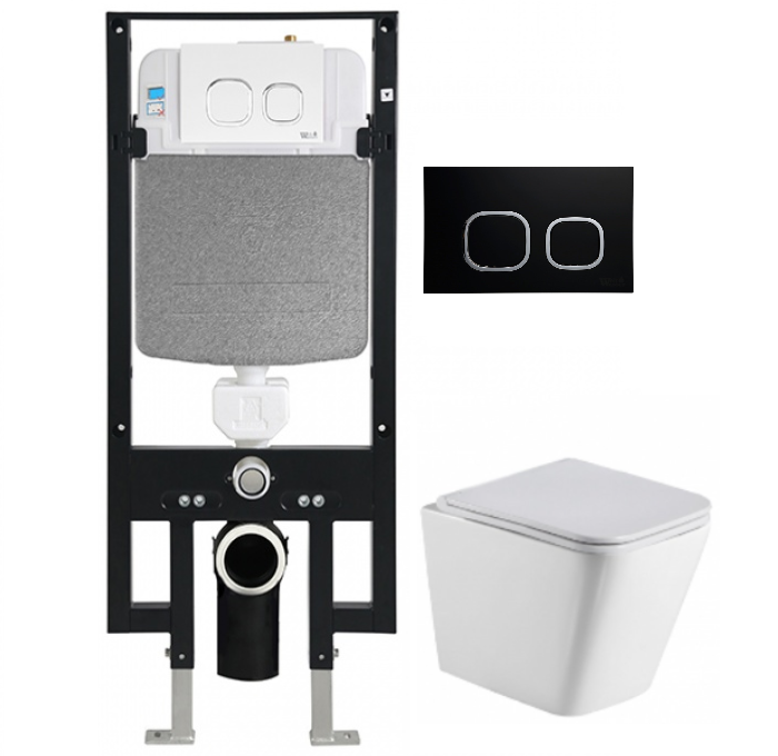 Комплект Weltwasser AMBERG 497 + GELBACH 004 GL-WT + AMBERG RD-BL  10000006599 - 0