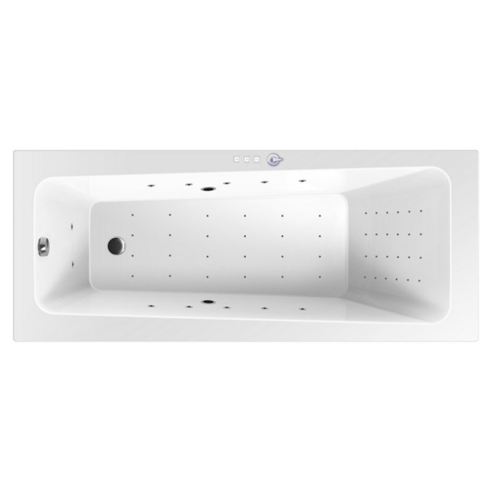 Ванна акриловая Excellent Ava Nano 160х70 с гидромассажем белый - хром WAEX.AVA16.NANO.CR - 0