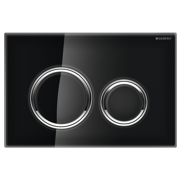 Кнопка смыва Geberit Sigma 21 стекло чёрное  115.884.SJ.1 - 0
