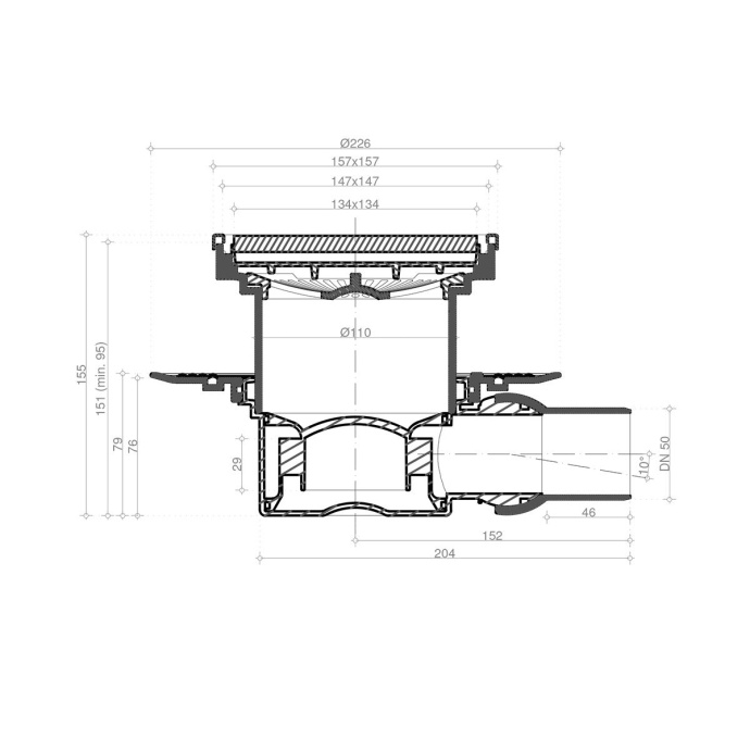 Душевой трап Pestan Confluo Standard Ceramic 1 13000085 - 5