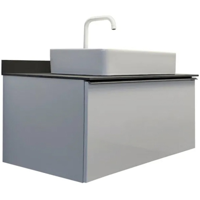 Тумба с раковиной Comforty Милан 90 белая глянцевая 00-00014427 - 0