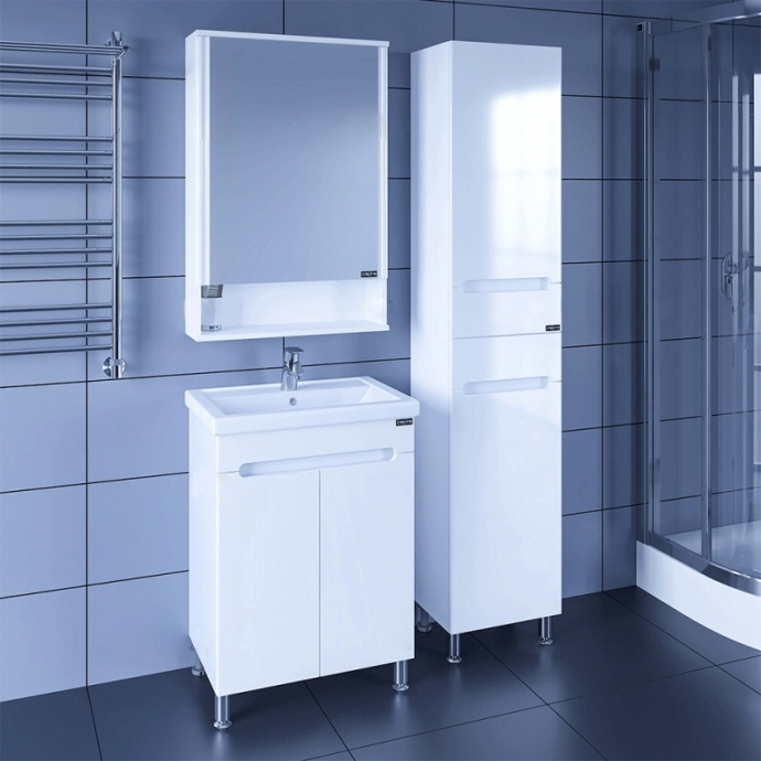 Тумба с раковиной напольная Санта Лондон 60 белый - 2