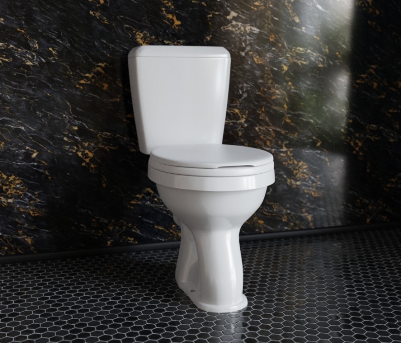 Унитаз-компакт DIWO Ростов 0401 , напольный , с бачком , с косым выпуском , фаянс 549213 - 6