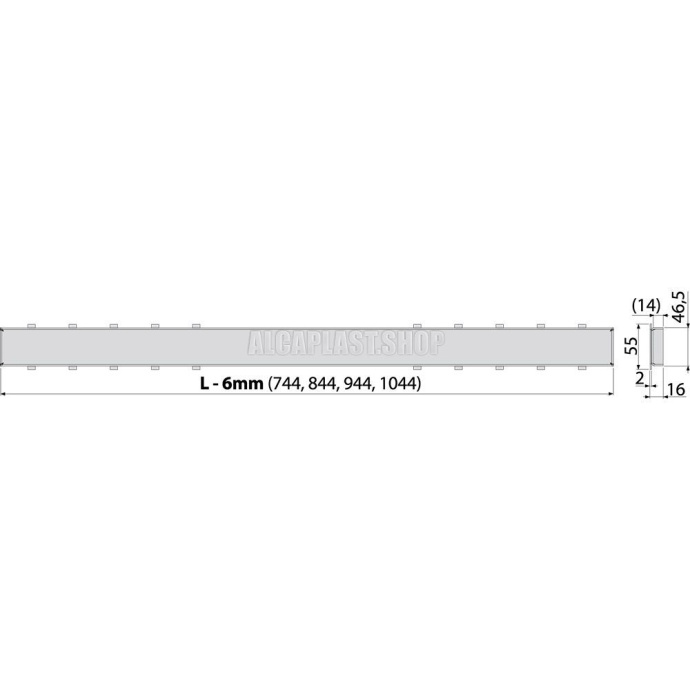 Решетка AlcaPlast Tile 950 под кладку плитки TILE-950 - 1