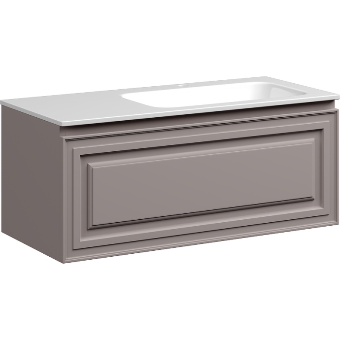 Тумба под раковину Sancos Very 100 правая темно-бежевая VR100RSM - 0