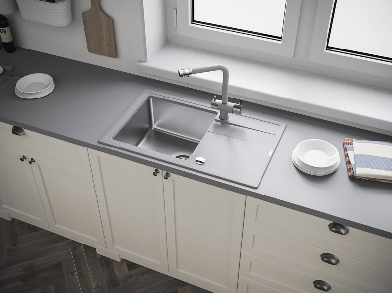 Мойка кухонная Florentina Комби 780 грей 21.395.D0780.305 - 2