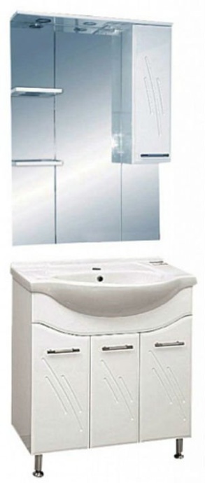 Тумба под раковину Misty Флори 70 белая глянцевая Э-Флр01070-011Пр - 1