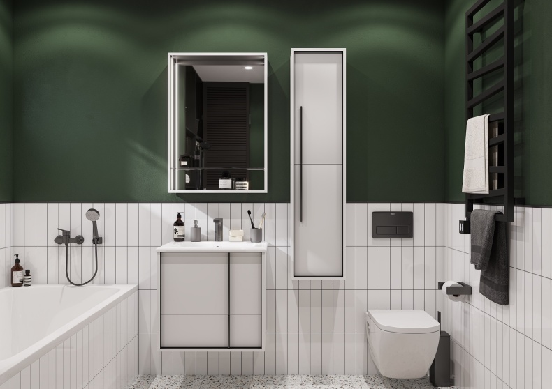 Тумба с раковиной Aquaton Ривьера 60 белый 1A2388K1RVX20 - 7