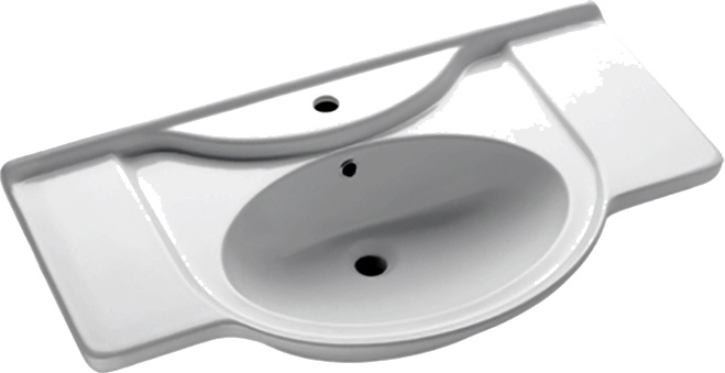 Тумба с раковиной Sanflor Глория 85 серая - 4