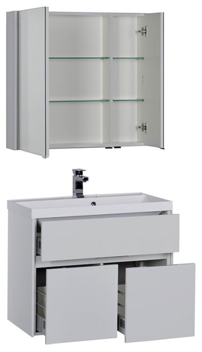 Зеркало-шкаф Aquanet Латина 100 белый 179636 - 4