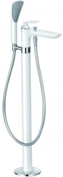 Смеситель для ванны Kludi Balance белый/хром  525909175 - 0