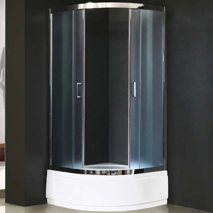 Душевой уголок Royal Bath 90х90 профиль хром стекло матовое RB90СK-C-CH - 1