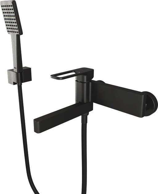 Смеситель Iddis Slide для ванны с душем, графитовый SLIGM00i02 - 0