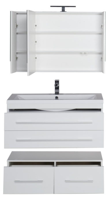 Зеркало-шкаф Aquanet Нота 100 камерино белый 165372 - 18