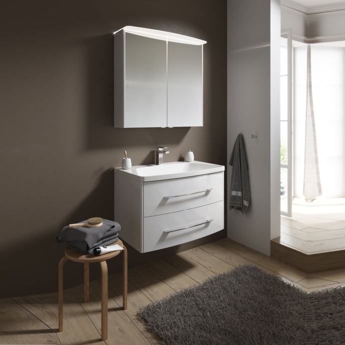 Зеркало-шкаф Aqwella 5 stars Neringa белый, с подсветкой NER0408 - 3