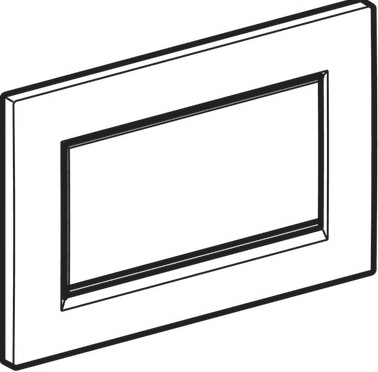 Кнопка смыва Geberit Sigma 30 115.893.14.1 черный матовый / хром глянцевый - 4