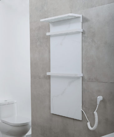 Полотенцесушитель электрический Black&White Moon 90х40 белый матовый 388WM - 2