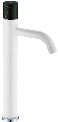 Смеситель для раковины высокий Boheme Stick черно-белый 122-W-MR-BLACK - 0