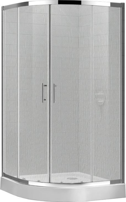 Душевой уголок Cezares Eco O-R-2-90-P-Cr стекло punto ECO-O-R-2-90-P-Cr - 2