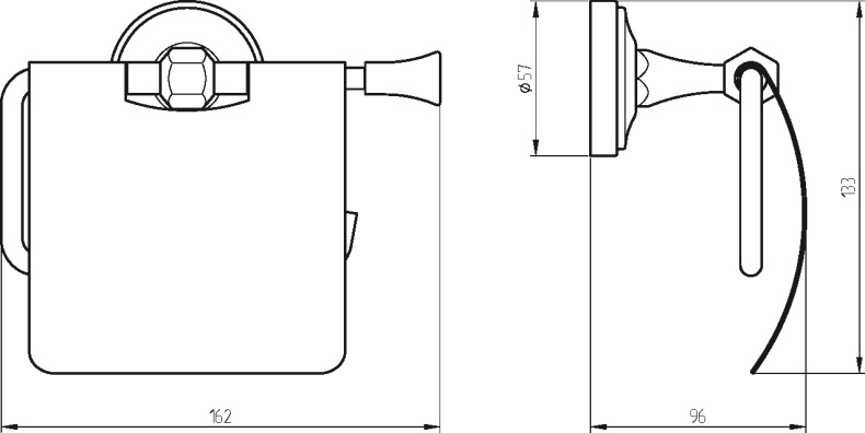 Держатель туалетной бумаги Migliore Fortuna 27693 бронза - 1