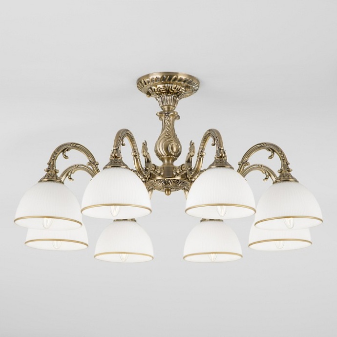 Люстра на штанге Eurosvet Caldera 60106/8 античная бронза - 0