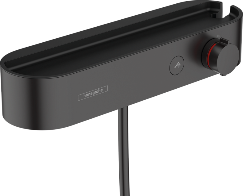 Смеситель для душа Hansgrohe ShowerTablet Select термостатический чёрный матовый 24360670 - 0