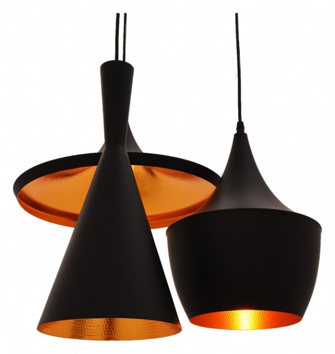 Подвесной светильник LUMINA DECO Foggi LDP 7712-3 BK - 3