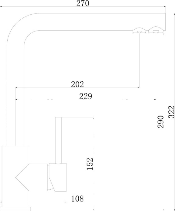 Смеситель Swedbe Selene Plus K8540K для кухонной мойки с фильтром - 2
