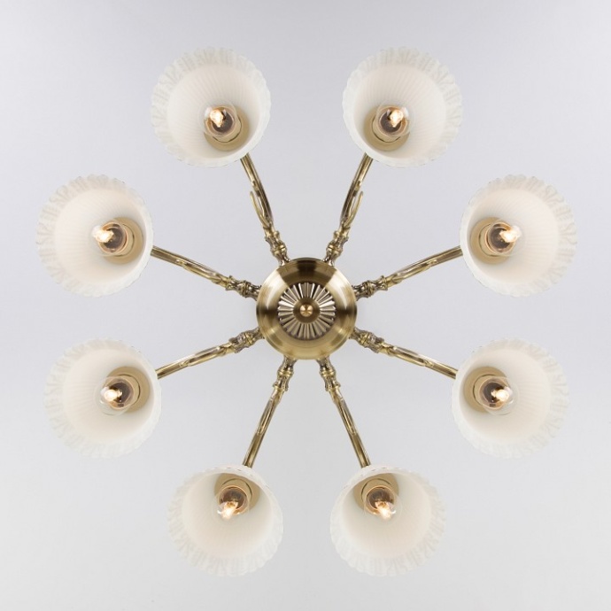 Люстра на штанге Eurosvet Campina 60107/8 античная бронза - 1