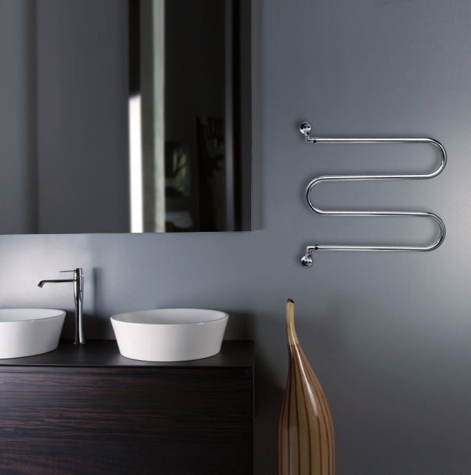 Полотенцесушитель водяной Margaroli Vento 400CR хром - 1