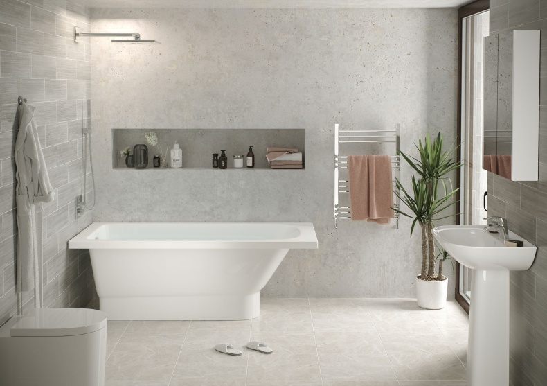 Ванна из искусственного камня Фэма Виктория 170x70 на подиуме ВИКТОРИЯ-170-POD - 2