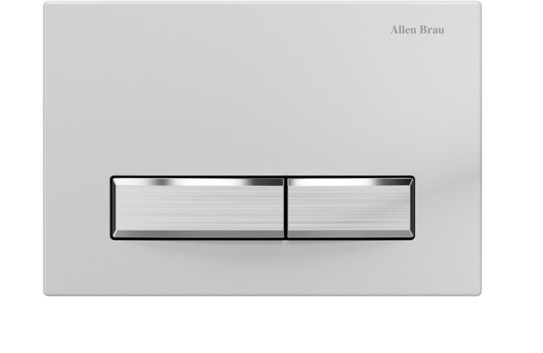Клавиша смыва Allen Brau Fantasy белый матовый - сталь 9.20004.20 - 0