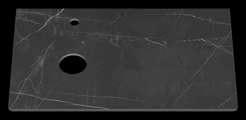 Столешница Misty Роял 80 черная матовая VS03-80 - 1