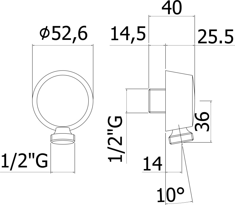Шланговое подключение Paffoni Lusso ZACC130CR - 1