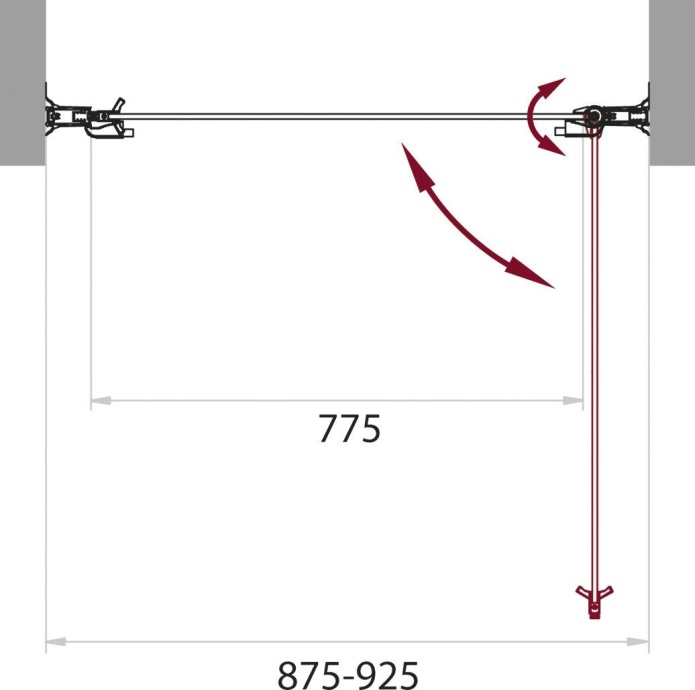 Душевая дверь в нишу BelBagno Sela B 1 90 Ch Cr SELA-B-1-90-Ch-Cr - 4