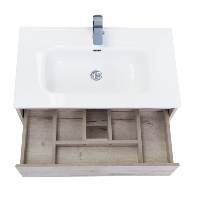 Тумба с раковиной BelBagno Kraft 80 светлое дерево - 2