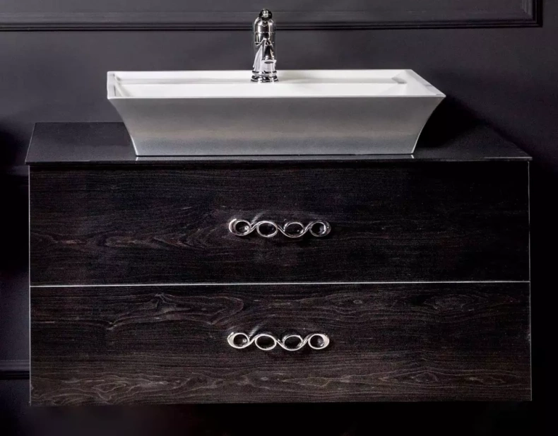 Тумба под раковину Armadi Art NeoArt 110 темное дерево 831-110-BW - 0