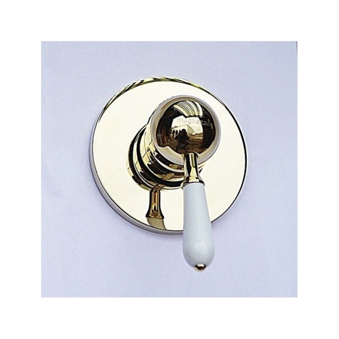 Смеситель для душа Magliezza Grosso bianco золото  50133-do - 0