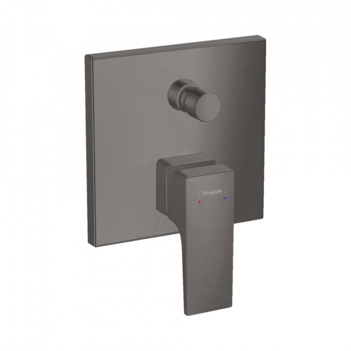 Смеситель hansgrohe Metropol для ванны, однорычажный, с рычаговой рукояткой, со встроенной защитной комбинацией, СМ, 32546340, шлифованный черный хром - 1