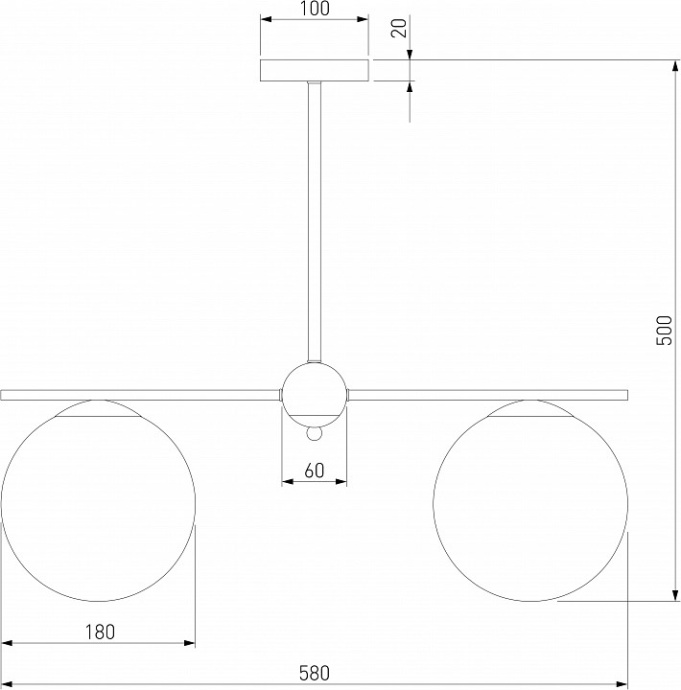 Люстра на штанге Eurosvet Marbella 60147/3 черный - 2