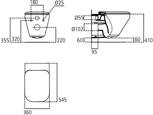 Унитаз подвесной Ideal Standard Tonic II K316701 - 3